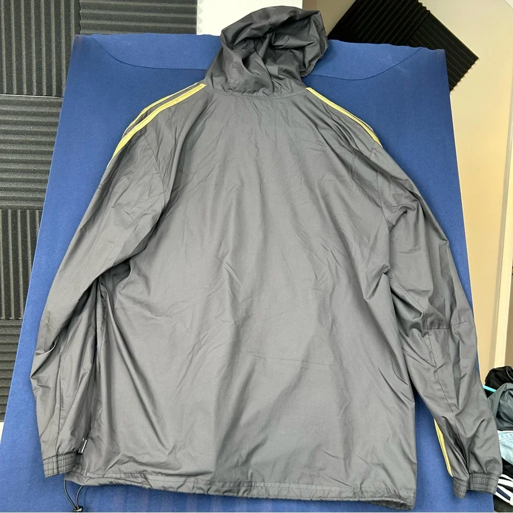 Adidas‎ Men's Black and Gold Juventus Windbreaker